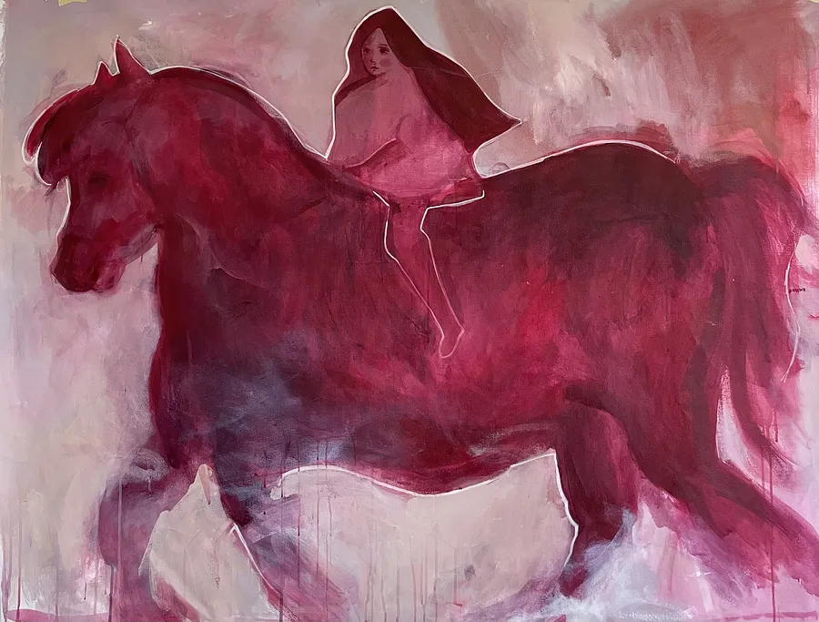 Зображення ""Her.The Youth "" від Lesia Mykhniuk (LÉ), розмір: 110x140, матеріали: acrylic on canvas, медіум: Живопис, місто: Ivano-Frankivsk