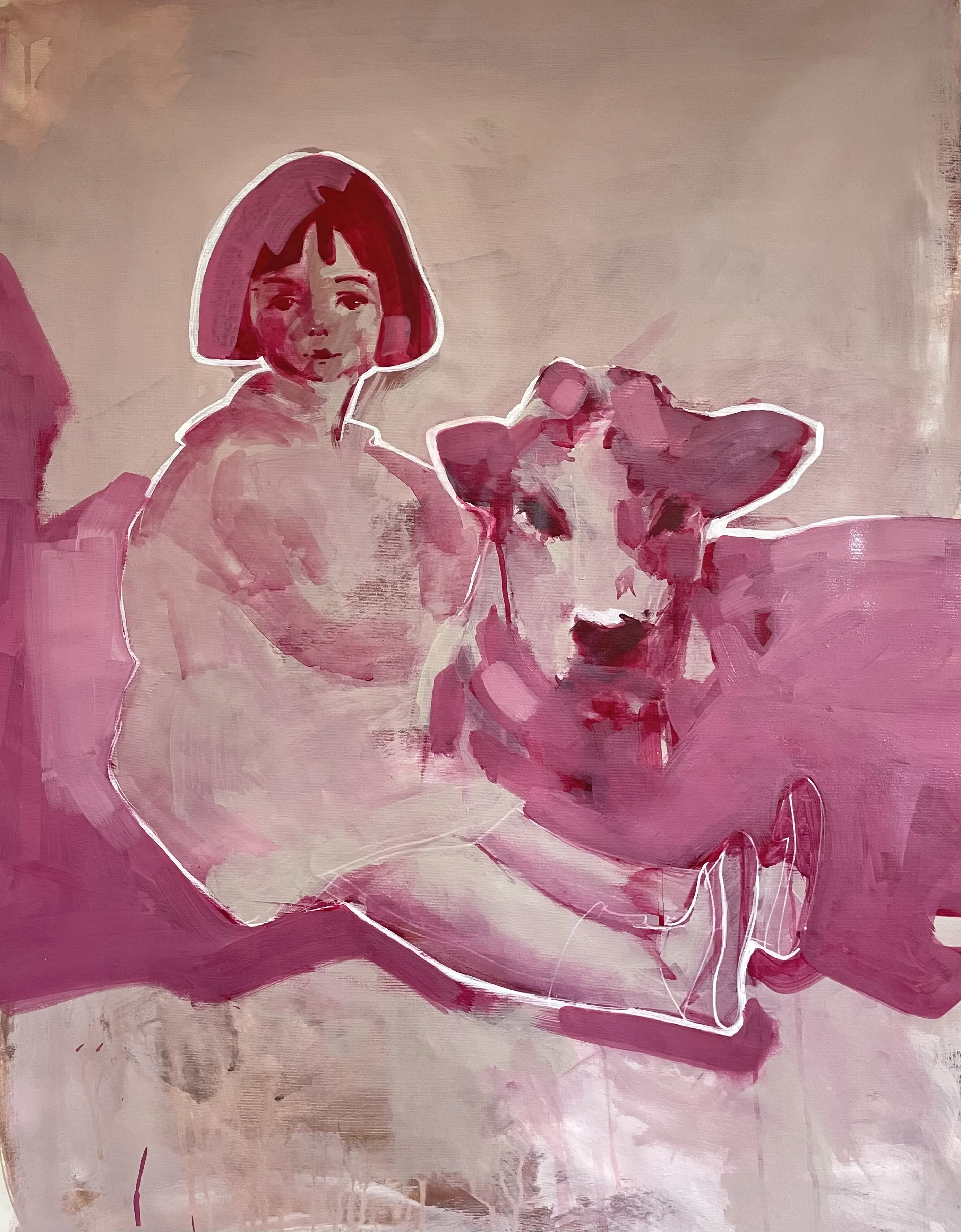 Зображення ""Be my friend"" від Lesia Mykhniuk (LÉ), розмір: 65x85, матеріали: acrylic on canvas, медіум: Живопис, місто: Ivano-Frankivsk